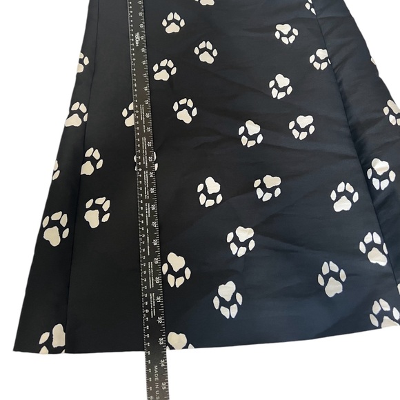 Kate Spade Paw Print Swing Dress Be Daring Black Size 2 NWT - Picture 5 of 11